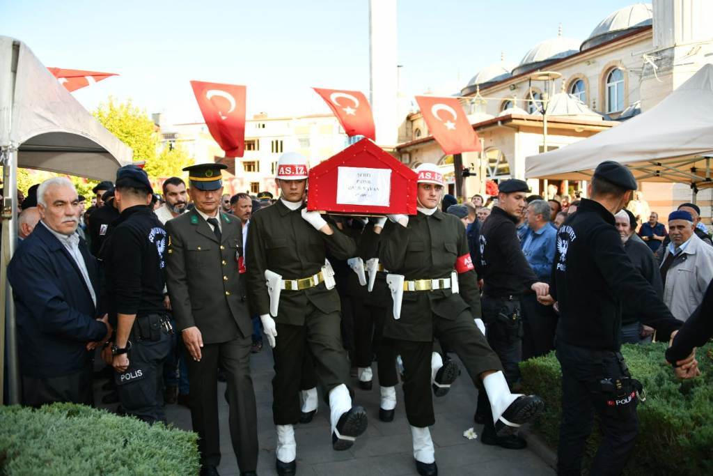 Samsun şehidini uğurladı